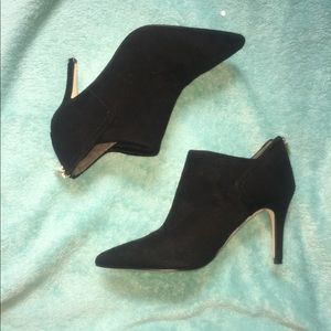 Ivanka Trump Black Suede Booties