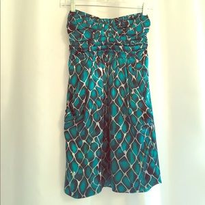 Alice & Trixie Strapless Silk Dress