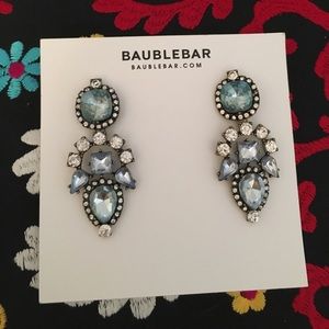 Blue Statement Earrings