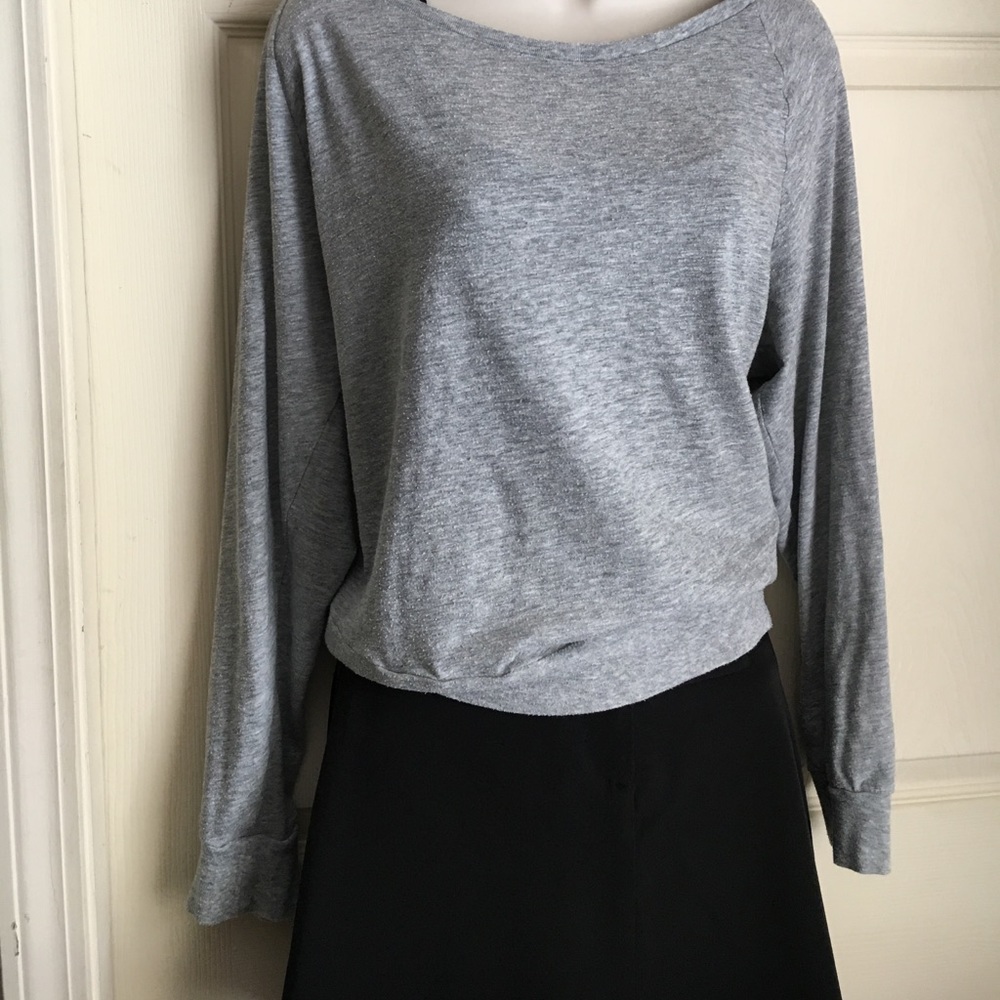 VS PINK Long-Sleeve Blousy Tissue Top X2 - M