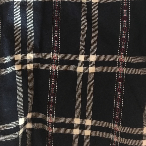 Navy blue and white flannel - Picture 3 of 3
