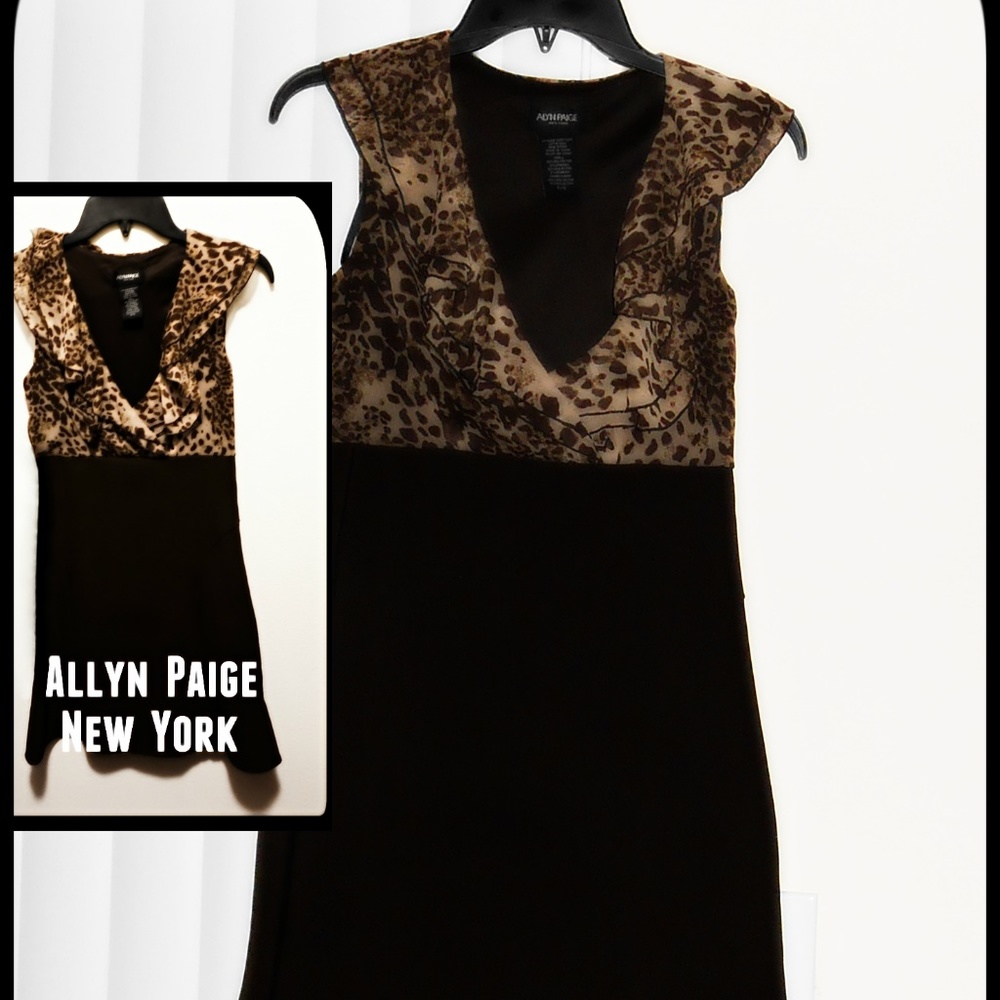 ALLY PAIGE BROWN LEOPARD DRESS