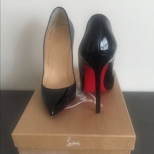 Christian Louboutin Black Patent Pigalle 120mm
