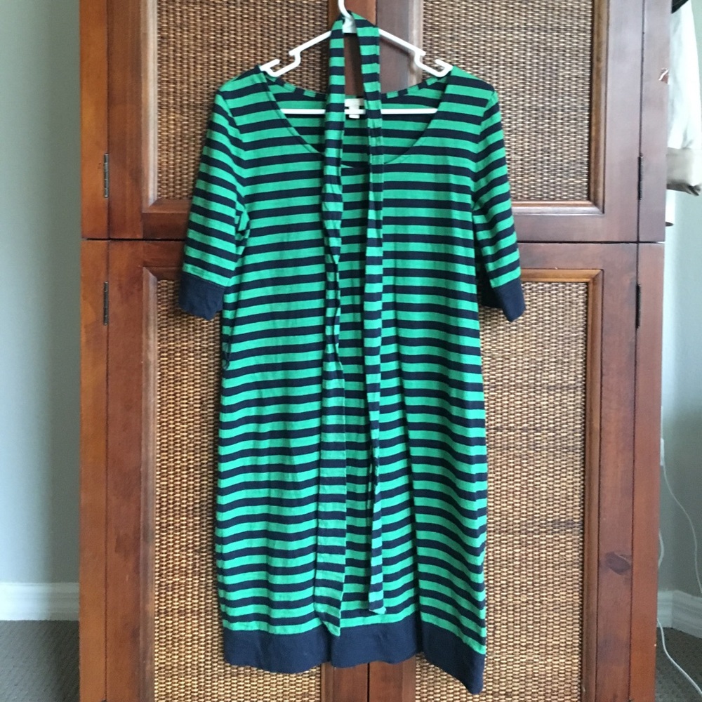 Banana republic striped t-shirt dress 1/2 sleeve M