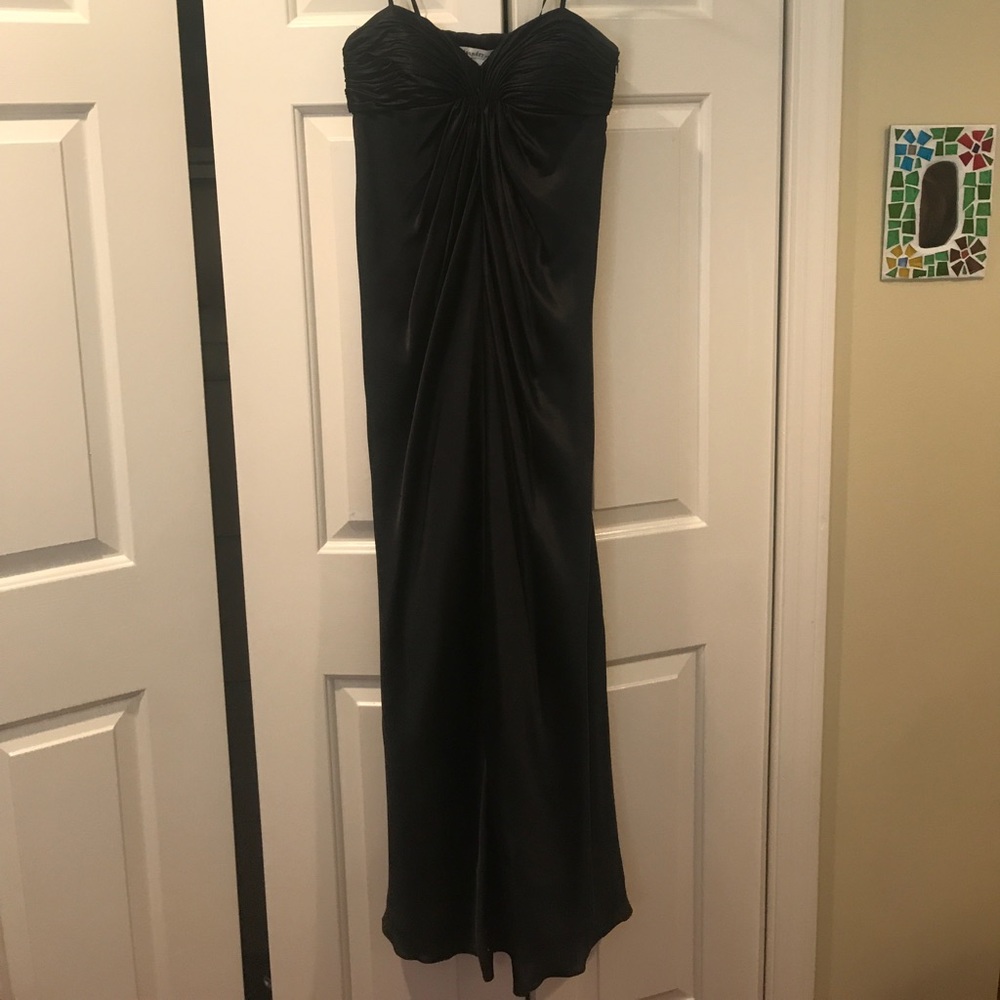 Black Strapless gown
