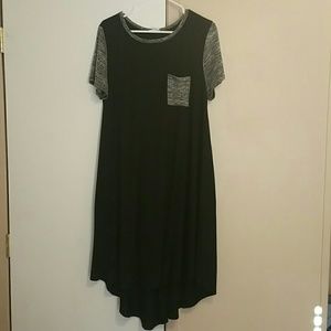 LuLaRoe Black and grey Carly Large nwot