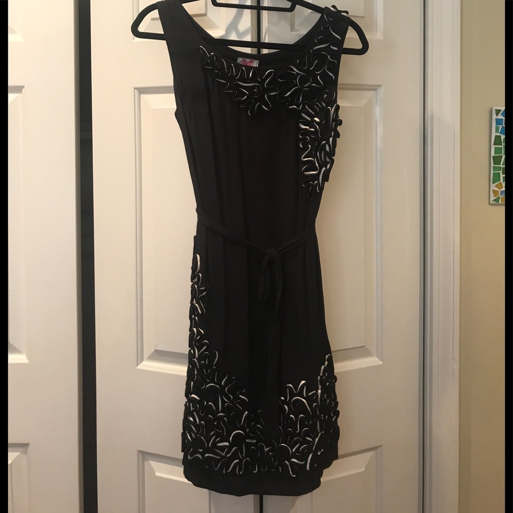 Black dress with Soutache design