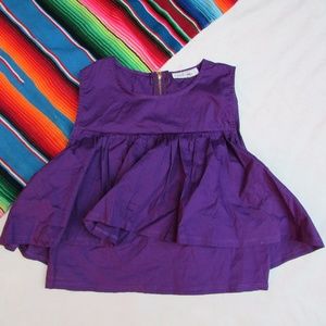 🌷Purple Ruffle Top