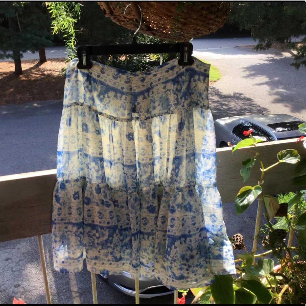 Chaps Ralph Lauren blue skirt