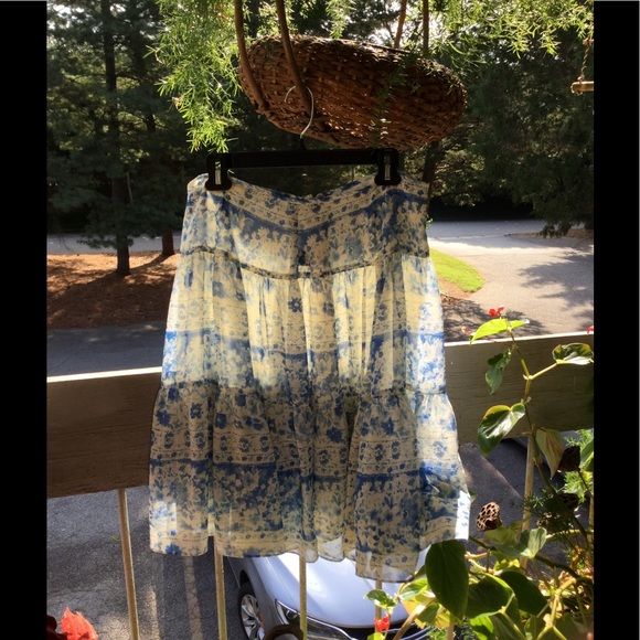 Chaps Ralph Lauren blue skirt - Picture 2 of 5