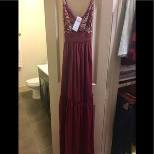 Embroidered maxi dress