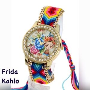 Frida Kahlo Girl Image Boho Bracelet Watch