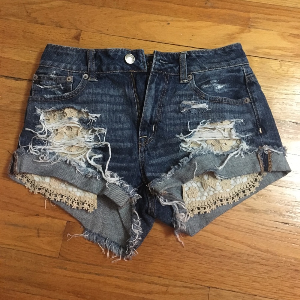 Distressed Jean Shorts