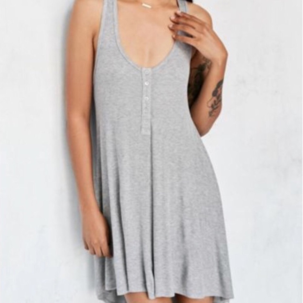 UO gray tank dress