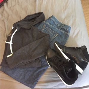 Soft heather grey hoodie