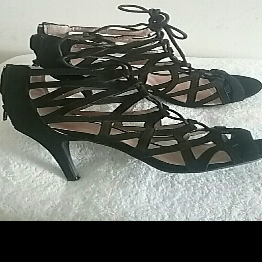 Gladiator Shoes Sandals Black Size 9
