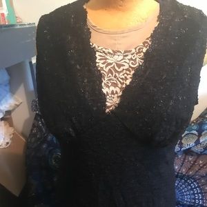 Black lace Sleeveless top