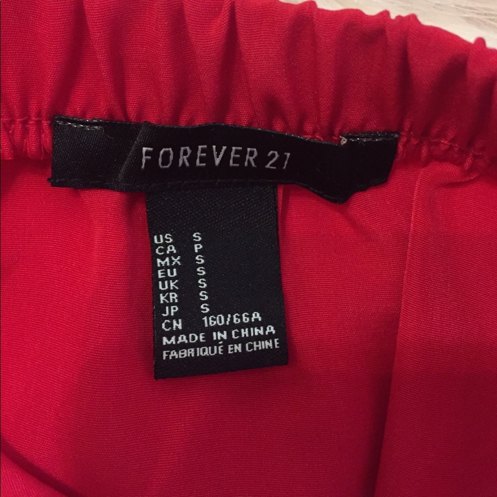 Red Silk Romper - Picture 3 of 3