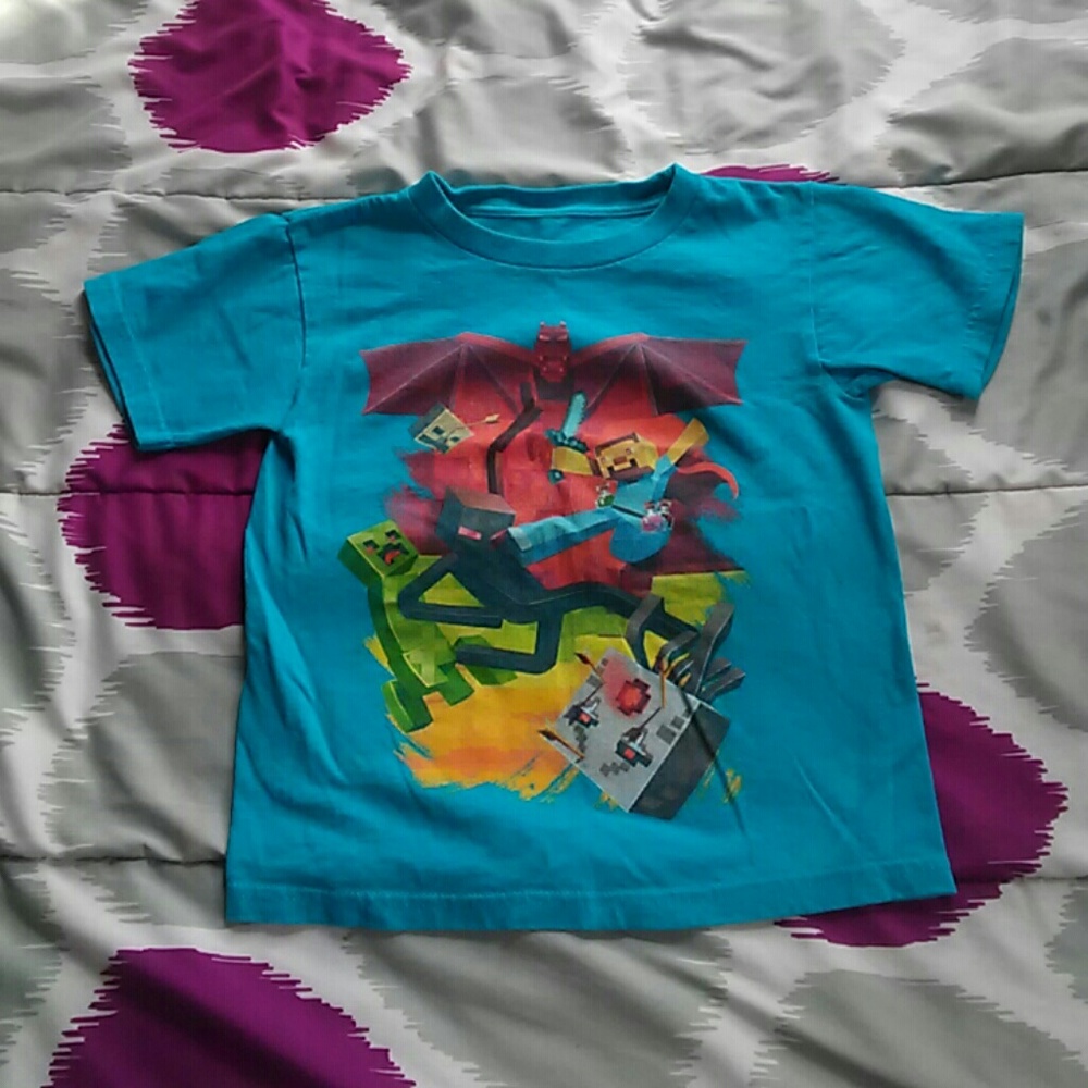 4t minecraft t-shirt