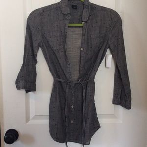 grey chambray dress