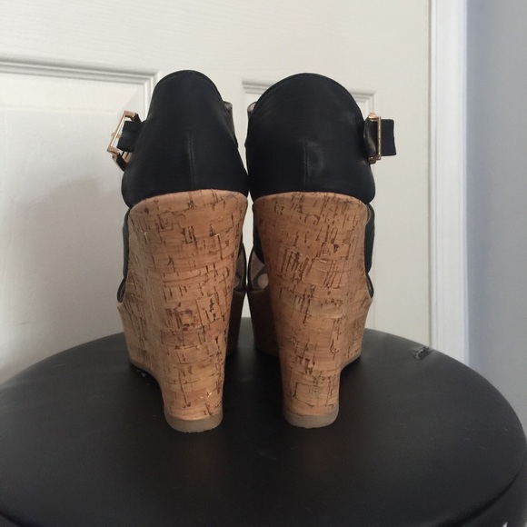 Black Platform Sandals - Picture 2 of 3