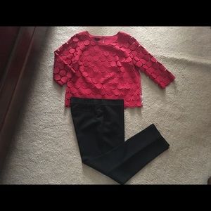 Geometric Lace Top