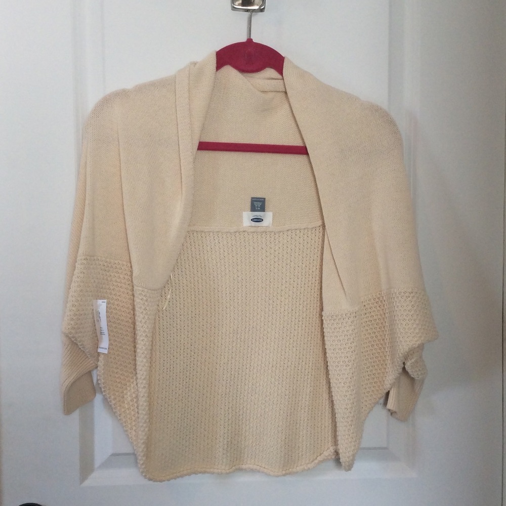 cream wrap sweater
