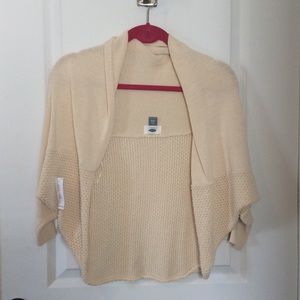 cream wrap sweater