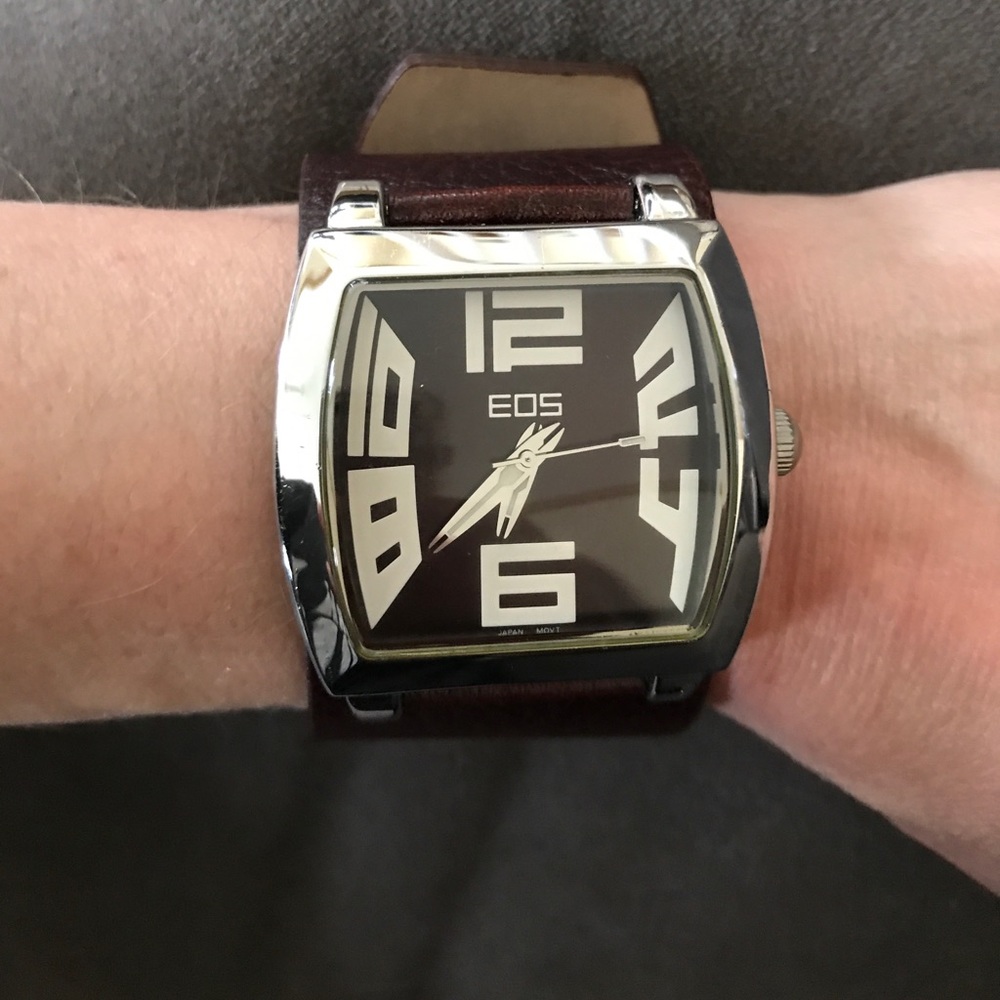 EOS Men's Brown Leather Watch
