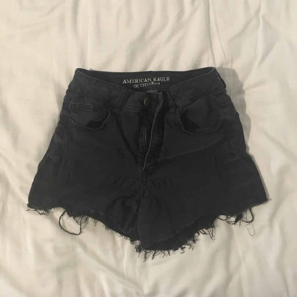 American Eagle Black Denim Shorts