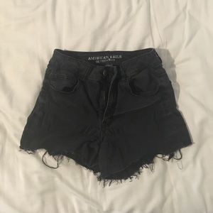 American Eagle Black Denim Shorts