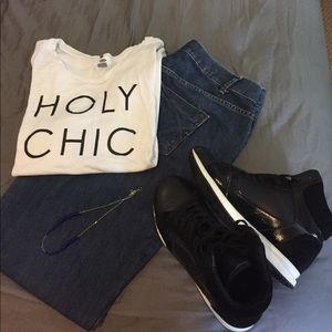 Holy chic white tee
