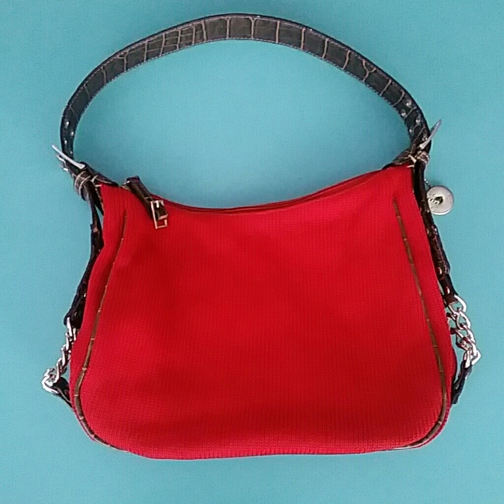 The Sak Dark Red Purse with Buckle Details NWOT