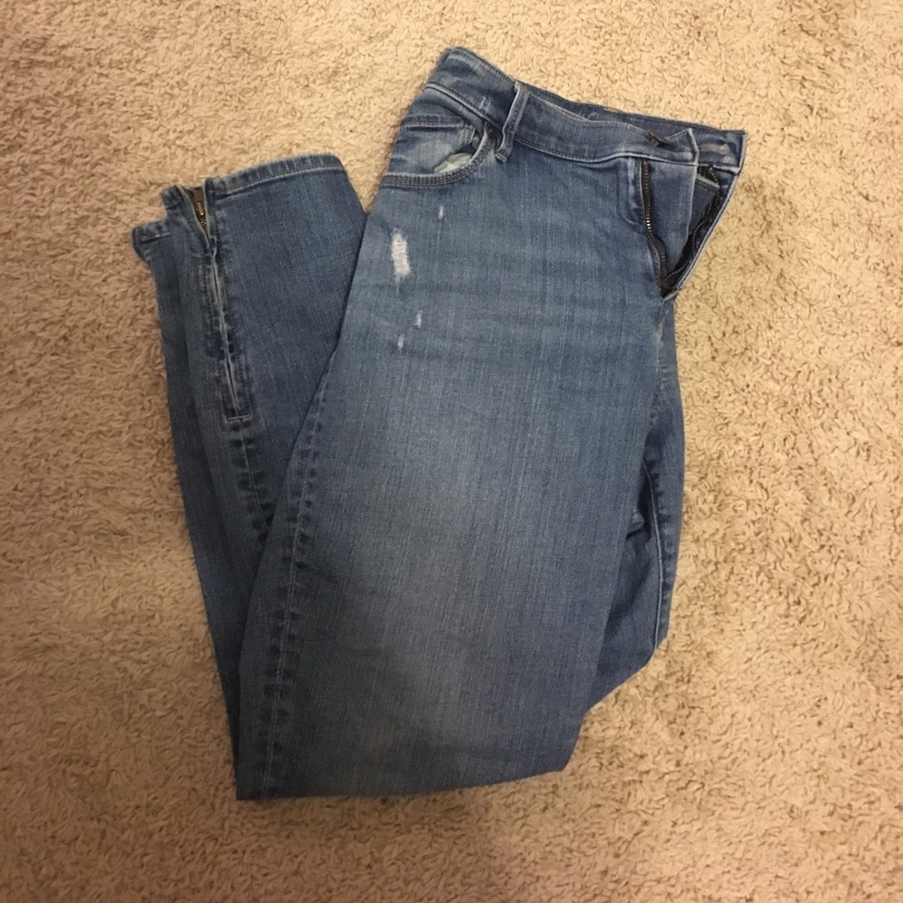 Ankle zip jeggings
