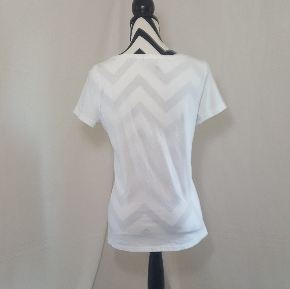 Ralph Lauren Beaded Flower T-shirt sz Med - Picture 3 of 3