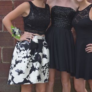 Two Piece Homecoming Dress