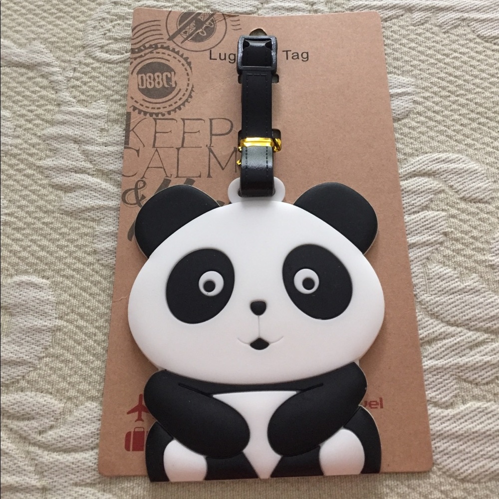 NWT Panda luggage tag