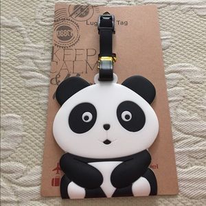 NWT Panda luggage tag