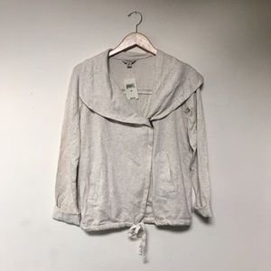 Lucky Brand - Asymmetrical Zip Up Sweatshirt