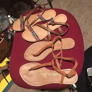 Only rainbow sandals for sale,other pair 4Houston