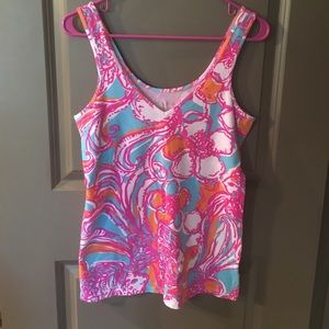 Lilly Pulitzer Tabbie Tank - Feeling Tanked - Lg