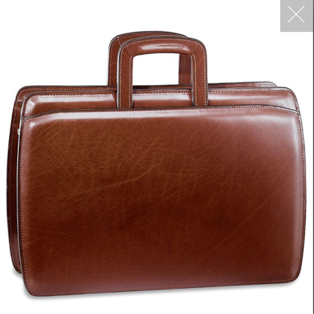 NWT 🆕 Jack George's Cognac #4202 briefcase