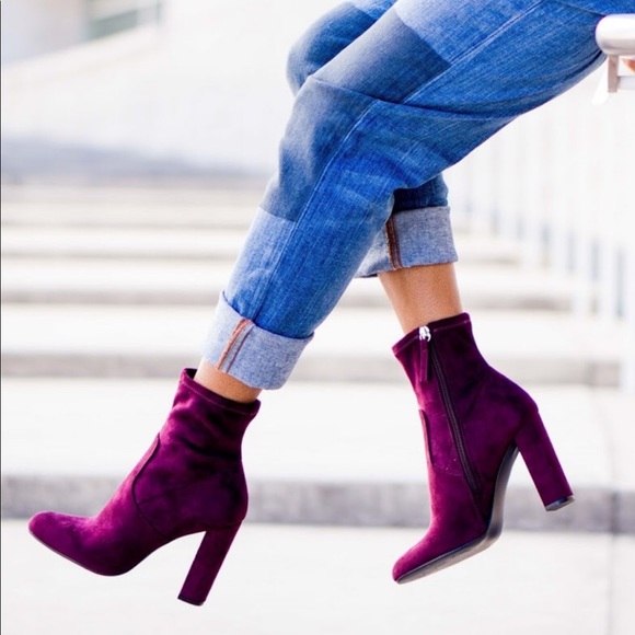 Steve Madden Shoes - 💕✨HP✨💕  Steve Madden Burgundy Edit Bootie NWT