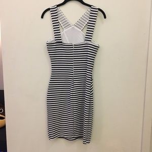 Mystic Dresses - CUTE Criss Cross Navy & White Striped Dress Mystic Dresses - CUTE Criss Cross Navy & White Striped Dress