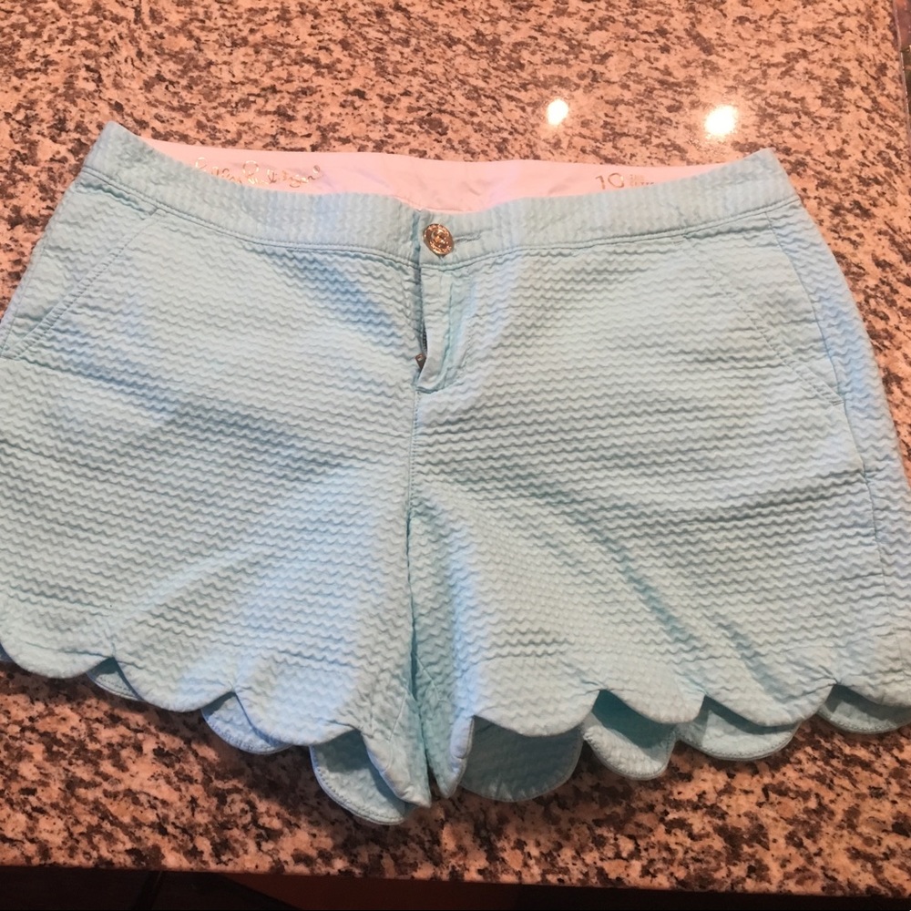Lilly Pulitzer Buttercup Shorts - Light Blue - 10
