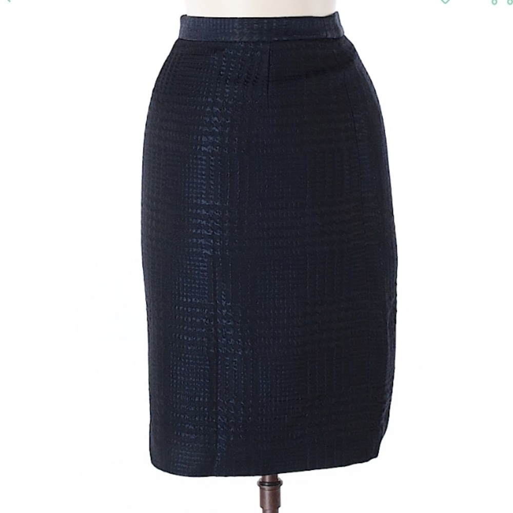 Moschino Navy Fall Pencil Skirt Size 6