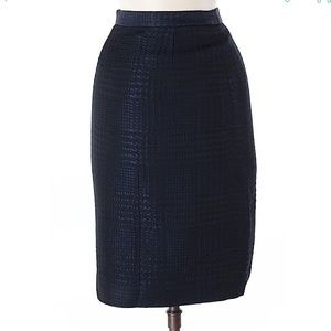 Moschino Navy Fall Pencil Skirt Size 6