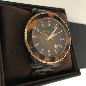 Michael Kors tortoise watch