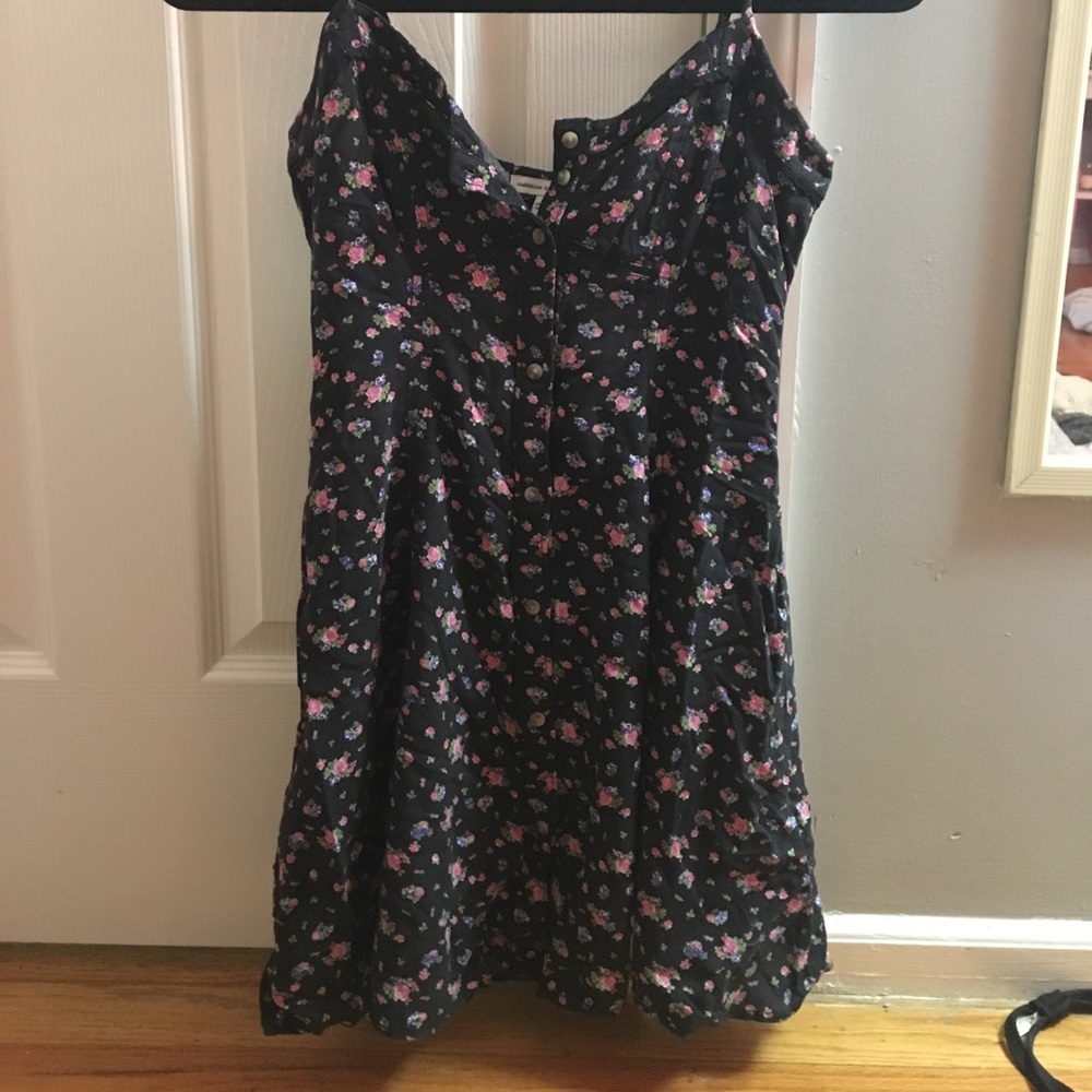 Button up floral dress