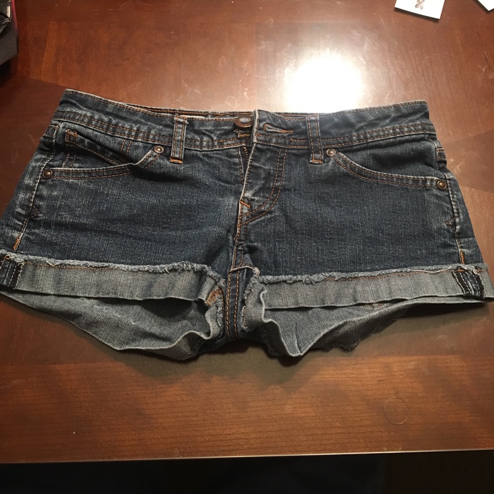 Womens Volcom Jean Shorts Size 1